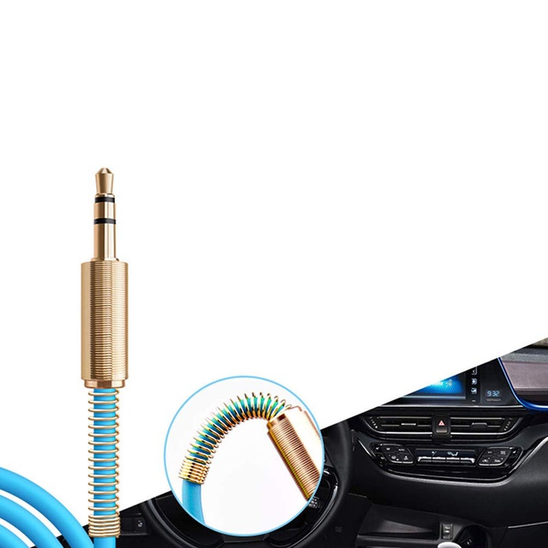 JacobsParts 2-Pack 3ft Aux Cable 3.5mm 1/8" Male to Male Stereo Auxiliary Audio Cord (Black) - Image 3